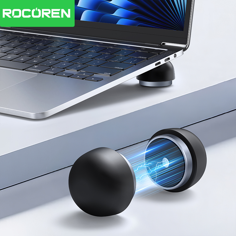 Cooling Stand Tablet - Rocoren ขาตั้งแล็ปท็อปอุปกรณ์เสริมโน้ตบุ๊คแล็ปท็อปเห็ดผู้ถือ Magnetic MINI Cooler สําหรับ
