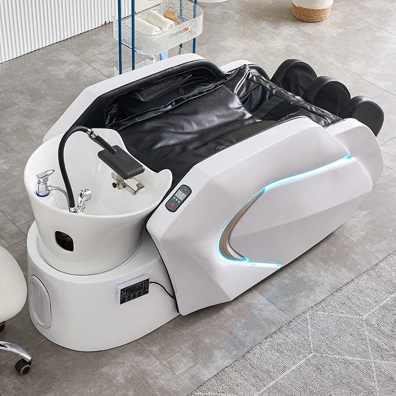 Massage Table Accessories Uk - เก้าอี้สระผมสําหรับร้านเสริมสวย หัวโต๊ะนวดไฟฟ้า เตียงสปาแชมพู