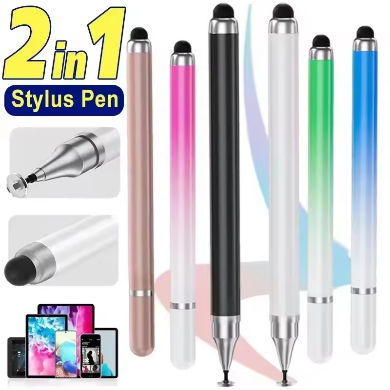 Tablet Accessories - ปากกาสไตลัสอเนกประสงค์ 2 in 1 สำหรับแท็บเล็ต โทรศัพท์มือถือ