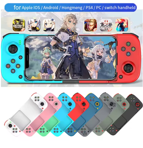 Tablet Accessories For Gaming - D3 คอนโทรลเลอร์เกมแบบยืดได้ที่รองรับบลูทูธไร้สายสำหรับโทรศัพท์มือถือแอนดรอยด์ ไอโอเอส พีซีเกมแพดจอยสติ๊กการควบคุมเกม