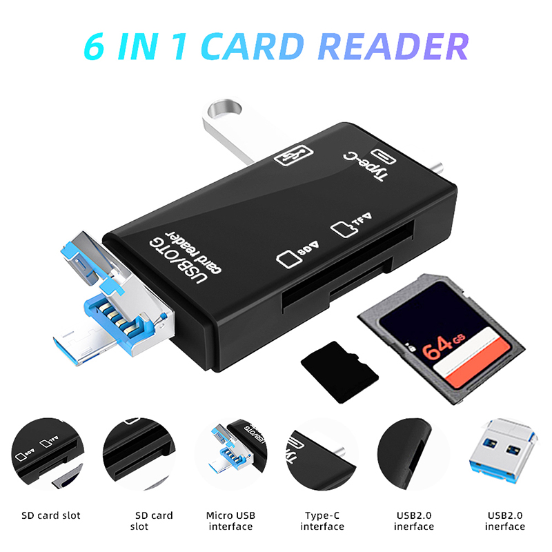 เครื่องอ่านการ์ด USB Type C 6  - Tablet Accessories For Reading บทวิจารณ์และราคา